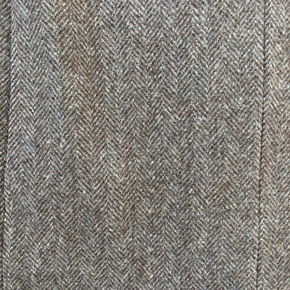 Vintage Jill Jr Womens Herringbone Wool Coat Size M/L 60s Union Made USA Classic - Picture 9 of 16